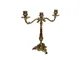 Candelabro in Ottone massiccio3 fiamme dimensioni 23xh 29 cm uno colore ottone dorato