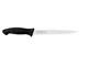 coltello filettare flessibile cm 18, colore nero , manico in gomma termoplastica