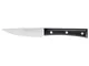 coltello bistecca largo cm 12, colore nero, manico in resina acetalica nera