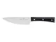 coltello cucina cm 16, colore nero, manico in resina acetalica nera