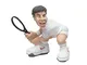 Statua Sport Tennis h17 cm -peso 1970 gr in resina decorata a mano in Italia colore bianco...