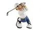 Statua Sport Golf h19 cm -peso 1000 gr in resina decorata a mano in Italia colore bianco l...