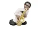 Statuina Musicale SAX JAZZ BAND h11 cm -peso 410gr in resina decorata a mano in Italia col...