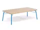 Tavolino Ashburn Blu in legno ingegnerizzato, metallo, dimensioni 125 x 65 x h40 cm, peso...