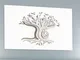 Pannello da parete in legno con marcatura al laser GIOIOSO Dimensioni 100x60xh1,6 cm color...