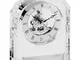 Orologio in Cristallo moderno con fascia argento 12,5xh16 cm in cristallo K9 trasparente q...