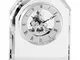 Orologio in Cristallo moderno 12,5xh16 cm in cristallo K9 trasparente quadrante diametro 3...