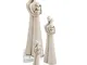 Statuetta Sacra Famiglia Piccola in resina bicolore h14 cm colore in confezione regalo