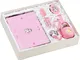 Set bambina Rosa , Album con Spazzola , Pettine più ciuccio Angelo Rosa + DI 18 MESI inser...