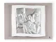 Quadro Sacra famiglia Argento con cornice bianca Piccolo 15,5x12,5 cm immagine in argento...