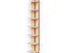 Libreria verticale Fissaggio a PARETE SOSPESA ZIA ORTENZIA 19x20xh 110 cm con struttura in...