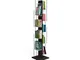 Libreria verticale a colonna ZIA VERONICA 34x34xh 150 cm con struttura e bacchette in legn...