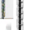 Libreria verticale Fissaggio a PARETE ZIA VERONICA 20x32xh 200 cm con struttura e bacchett...