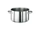 Casseruola Alta 2 Maniglie Cm 20 Serie 1000 Inox, Lt 3,8 - peso 1,11 kg