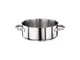 Casseruola Bassa 2 Maniglie 16xh 6,5 cm - Lt 1,3 - peso 0,67 kg Serie 1000 Inox fondo term...