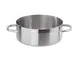 Casseruola Bassa 2 Maniglie Cm 24 Serie 1100 Inox, Lt 4,3 - peso 1,94 kg