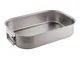 Tegame Rettangolare Manico Snodato 45x30xh 9 cm Inox, peso 3,13 kg