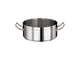 Casseruola Bassa 2 Maniglie Cm 24 Serie 2100 Inox, Lt 4,3 - peso 2,11 kg