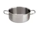 Casseruola Bassa 2 Maniglie Cm 24 Serie 2500 3-Ply Inox-Alluminio-Inox, peso 1,57 kg