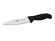 Coltello Cucina Cm 16 Manico Nero Coltelleria Serie Tranciata, peso 0,14 kg