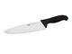 Coltello Cucina Cm 23 Manico Nero Coltelleria Serie Tranciata, peso 0,24 kg