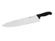 Coltello Cucina Cm 36 Manico Nero Coltelleria Serie Tranciata, peso 0,45 kg