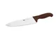 Coltello Cucina Cm 16 Manico Marrone Coltelleria Serie Tranciata, peso 0,14 kg