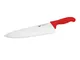 Coltello Cucina Cm16 Manico Rosso Coltelleria Serie Tranciata, peso 0,14 kg