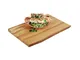 Tagliere Servizio Cm 25x17 H 1,5 Legno Ulivo, peso 0,54 kg