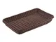 Cesta Porta Pane Gn 1/1 H. 6,5 Polirattan Marrone, peso 0,6 kg