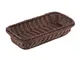 Cesta Porta Pane Gn 1/3 H. 6,5 Polirattan Marrone, peso 0,24 kg