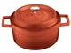 Casseruola Rotonda Cm 20 Col Rosso Ghisa, peso 4,31 kg