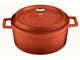 Casseruola Rotonda Cm 24 Col Rosso Ghisa, peso 6,16 kg