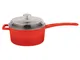 Casseruola 1Manico Cm 16 C/Coperchio Ghisa, peso 2,64 kg