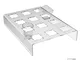 Espositore in plexiglass trasparente 12 postazioni per dolci semifreddi in bicchierini - M...