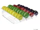 Porta Macarons in plexiglass trasparente a 4 file POM B - Ingombro massimo 30x33xH 8 cm pe...