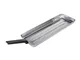 Vaschetta in acciaio inox 430 ideale per raccogliere il grasso delle griglie 38,8x13xh3 cm...