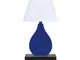 Lampada da Appoggio in legno e Krion K-LIfe Shape Classic Blue 20x9xh36cm purifica l'aria...