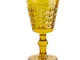 Calici SET 6 pezzi in Pasta di Vetro WINDSOR diametro 8,7xh16 cm - 260 Ml in vetro pressat...