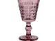 Calici SET 6 pezzi in Pasta di Vetro WINDSOR diametro 8,7xh16 cm - 260 Ml in vetro pressat...