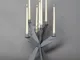 Candelabro Zeus in metallo, diam.30x36h, colore Ardesia