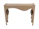 Consolle dallo stile ricercato Isotta in metallo, 110x35Px80h, colore Beige