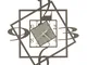 Orologio da parete Geometrico FORUM Quattro quadrati sovrapposti Dimensioni 47x h50 cm col...
