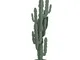 Pianta Cactus grande in metallo, diam.40x100h, colore Verde Salvia