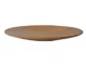 Centrotavola, portafrutta in Legno di Ontano diametro 40xh 3,5 cm colore Legno naturale
