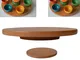 Piatto Girevole in legno massello , LAZY SUSAN diametro 60xh 5 cm colore legno naturale