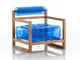 poltrona Yoko eko struttura in legno naturale, dimensioni 62x70xH70 cm peso 12 kg, seduta...