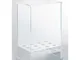 Porta coni gelato 12 FILE in plexiglas trasparente Dimensioni 33x25Xh50 cm- Interno Ø 5,2...
