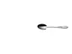 Cucchiaino moka futura lucido bugatti, acciaio 18.10 cromo lucido, lunghezza 13 mm