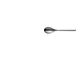 Cucchiaino moka sintesi bugatti, acciaio 18.10 cromo lucido, lunghezza 11.50 mm